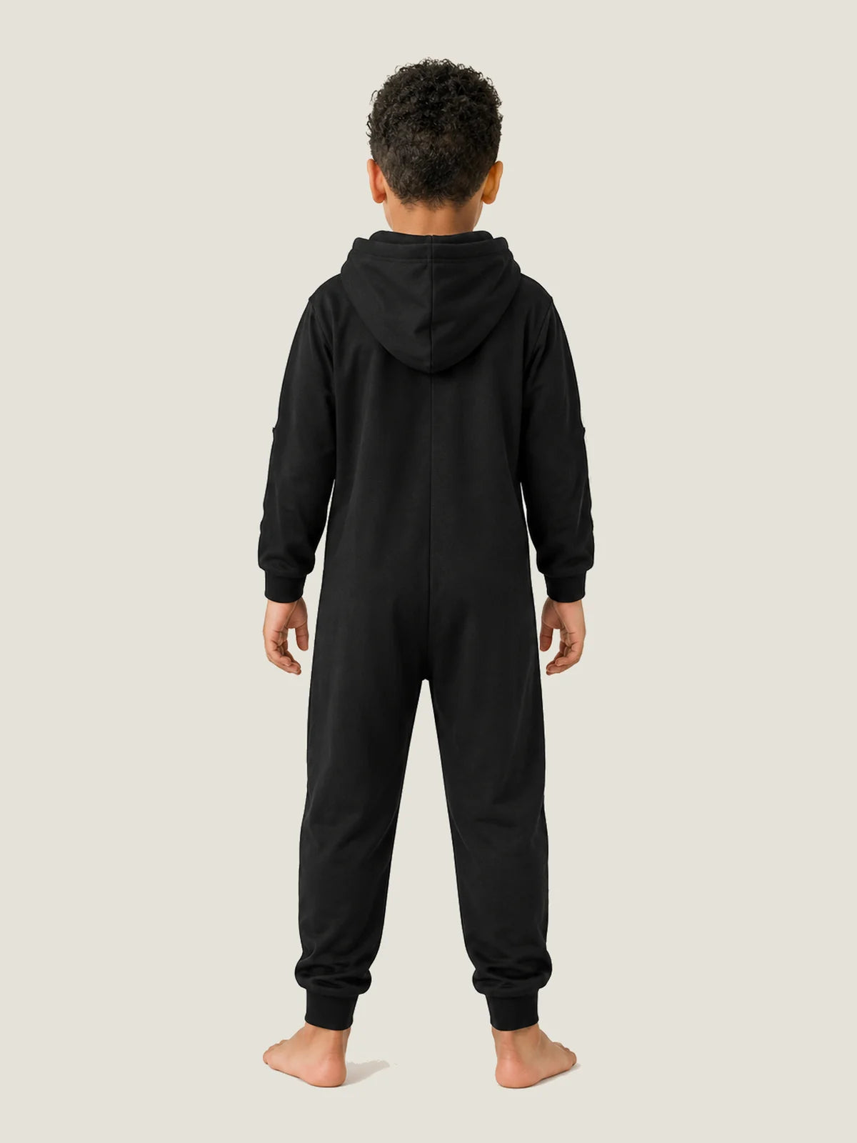 Kids’ Glow-in-the-Dark Skeleton Hooded Jumpsuit for Halloween