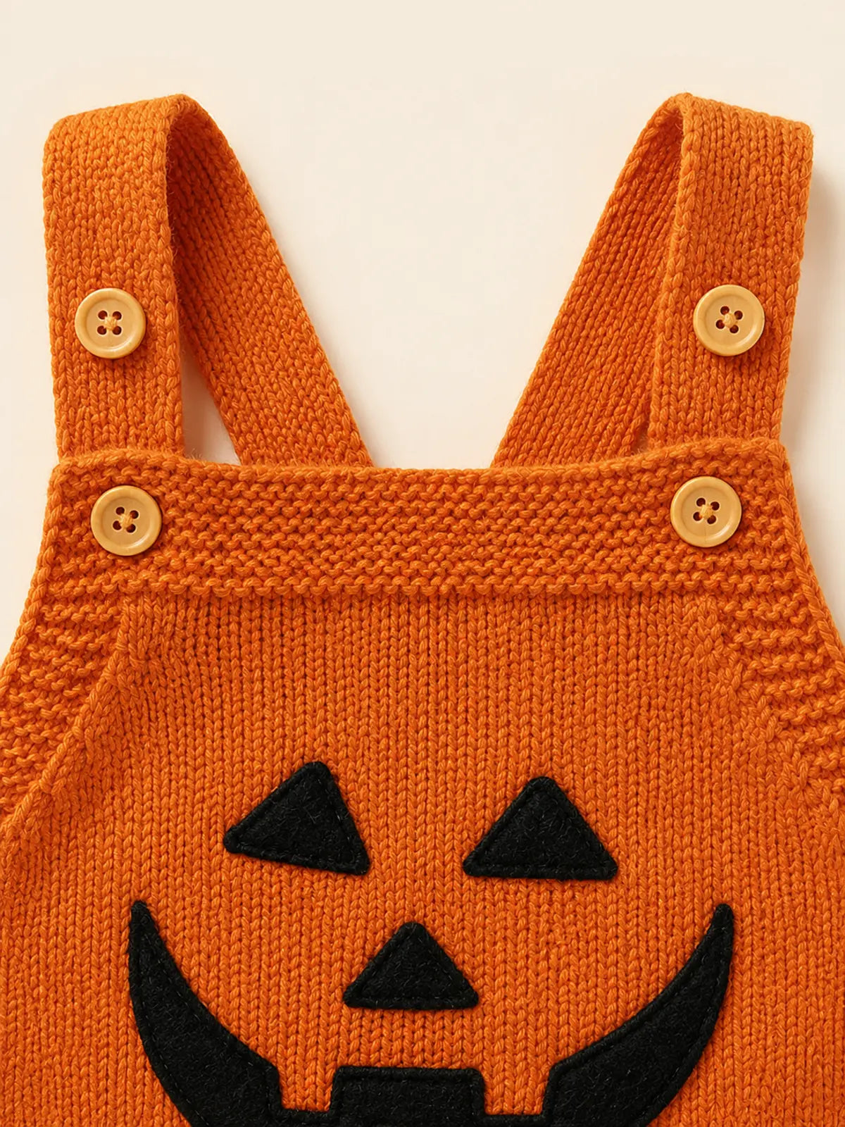 Baby Halloween Embroidered Suspender Romper