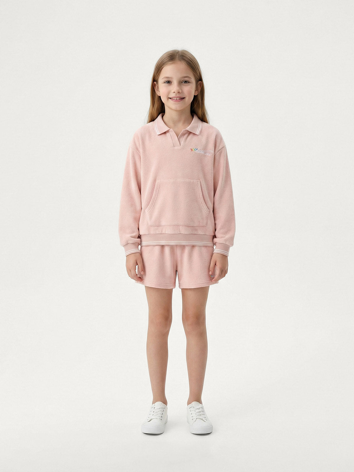 Kid's Pink Sweatshirt Set