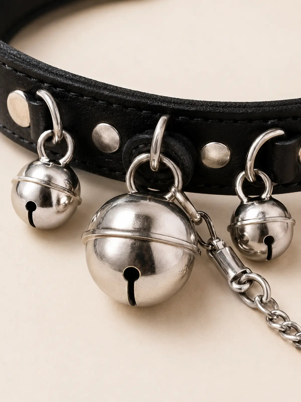 Goth Punk Spike Studded Leather Choker Collar