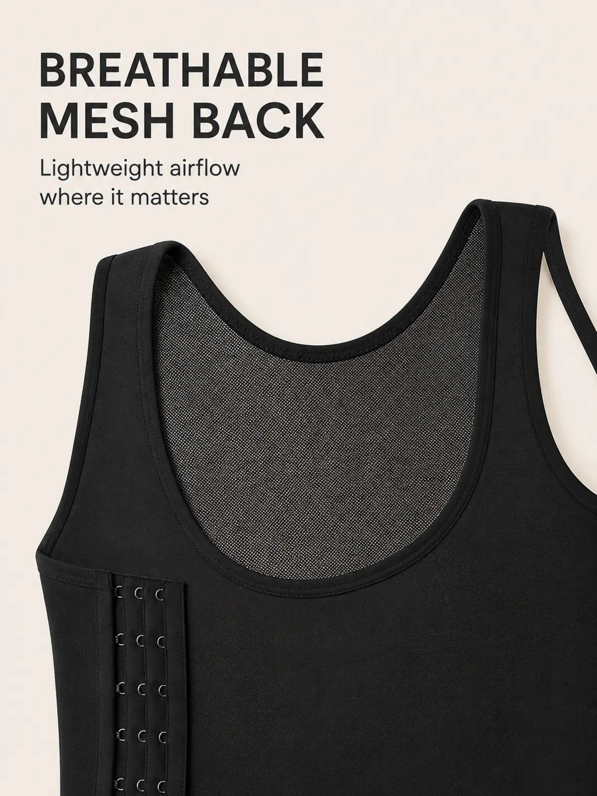 Breathable Cotton Elastic Band Colors Chest Binder Tank Top