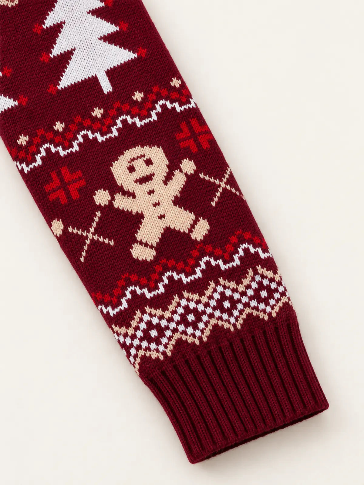 Gingerbread Man Christmas Jacquard Sweater