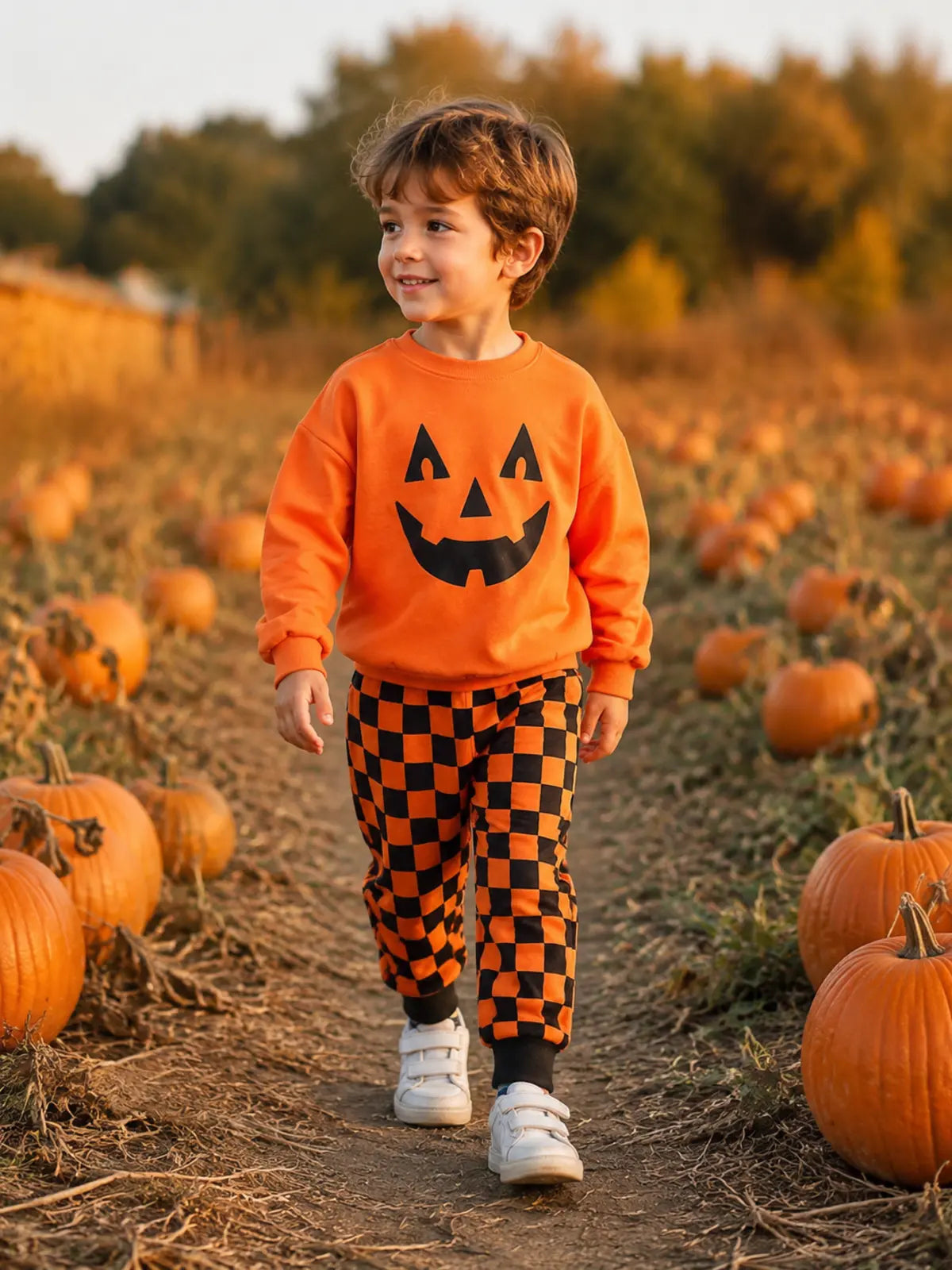 Kids’ Jack-O’-Lantern Halloween Costume Set