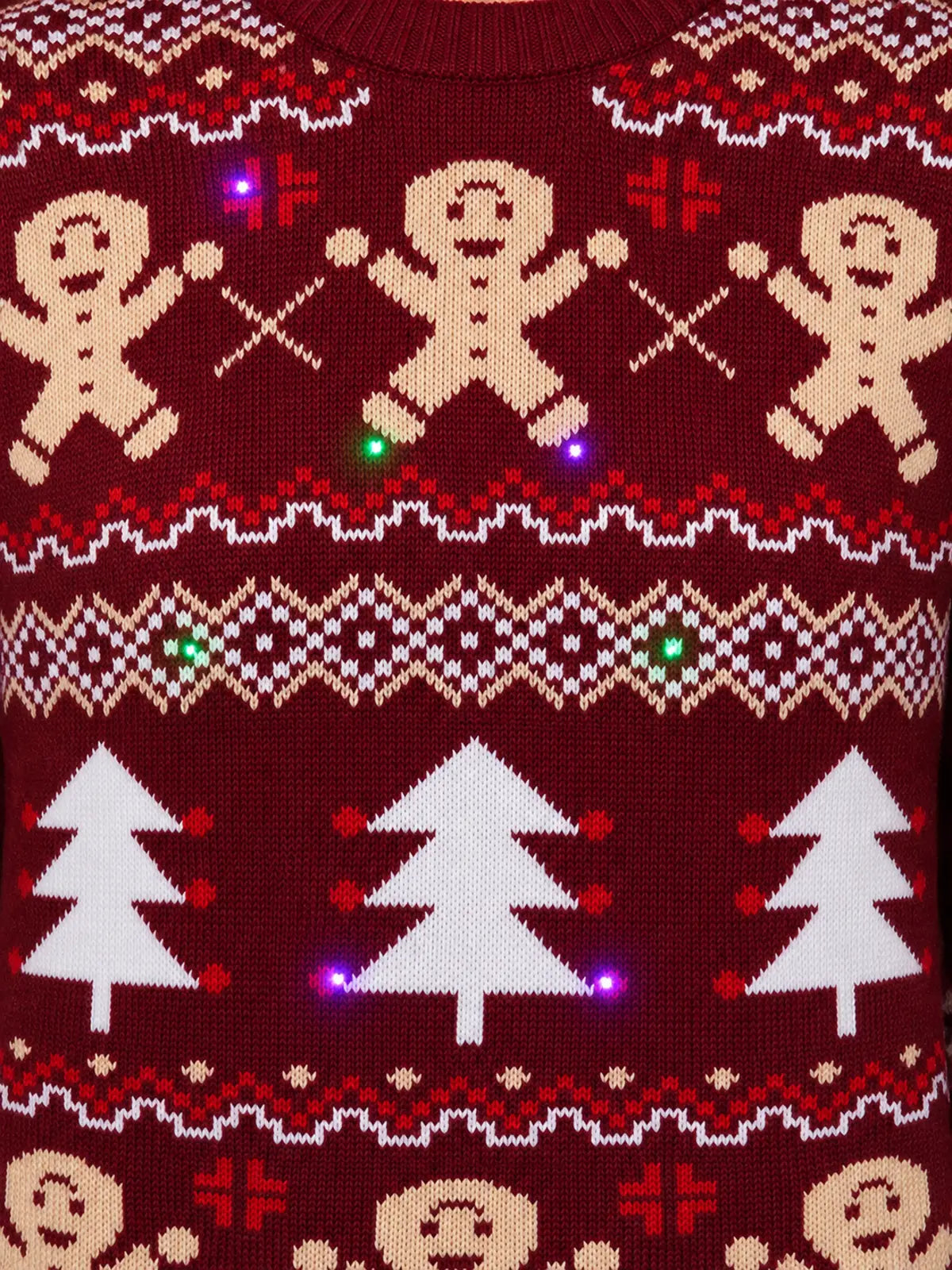 Gingerbread Man Christmas Jacquard Sweater