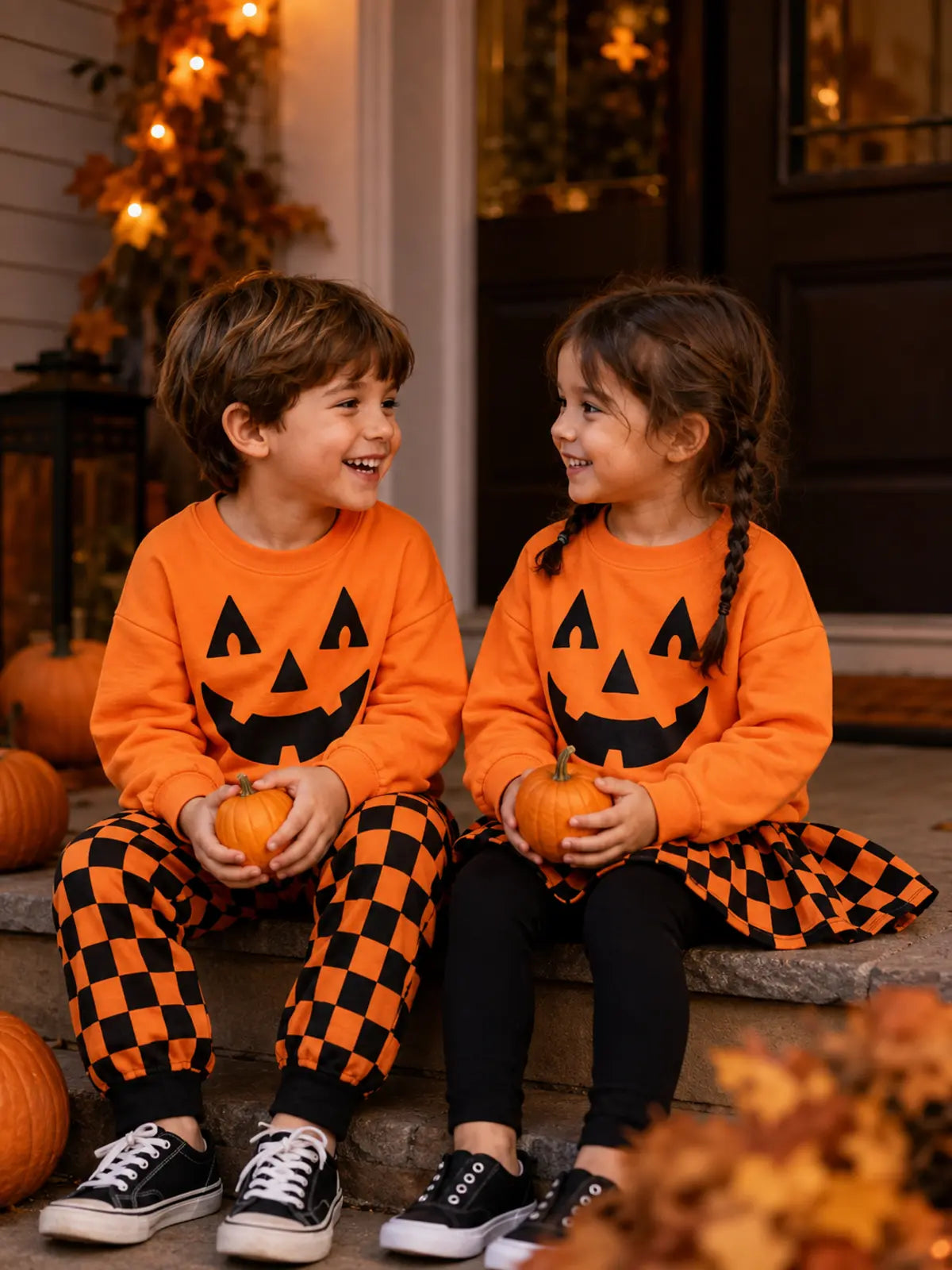 Kids’ Jack-O’-Lantern Halloween Costume Set