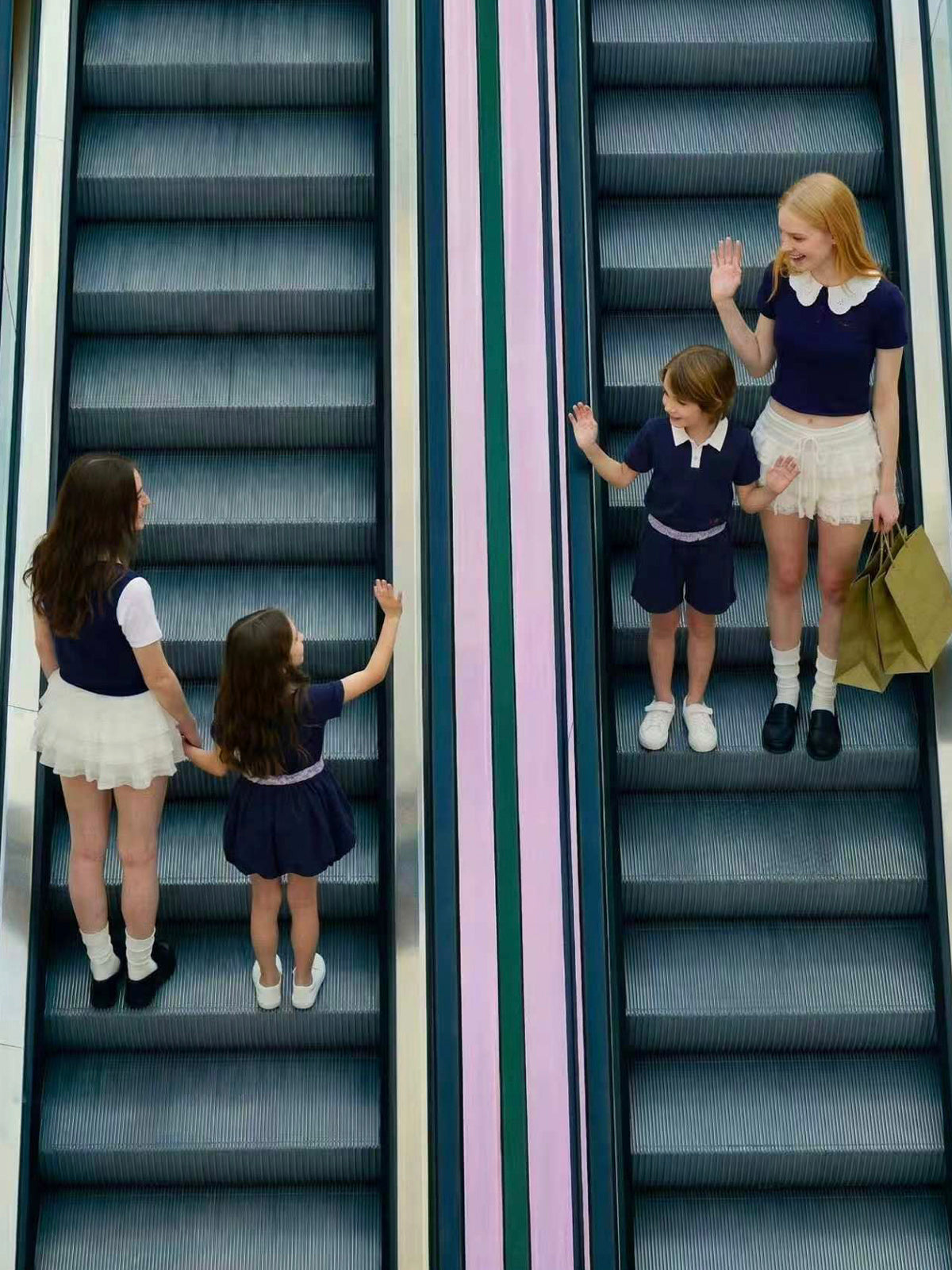 Princess Collar Family Matching Crop Polo Tee For Adults | KINS CLASS