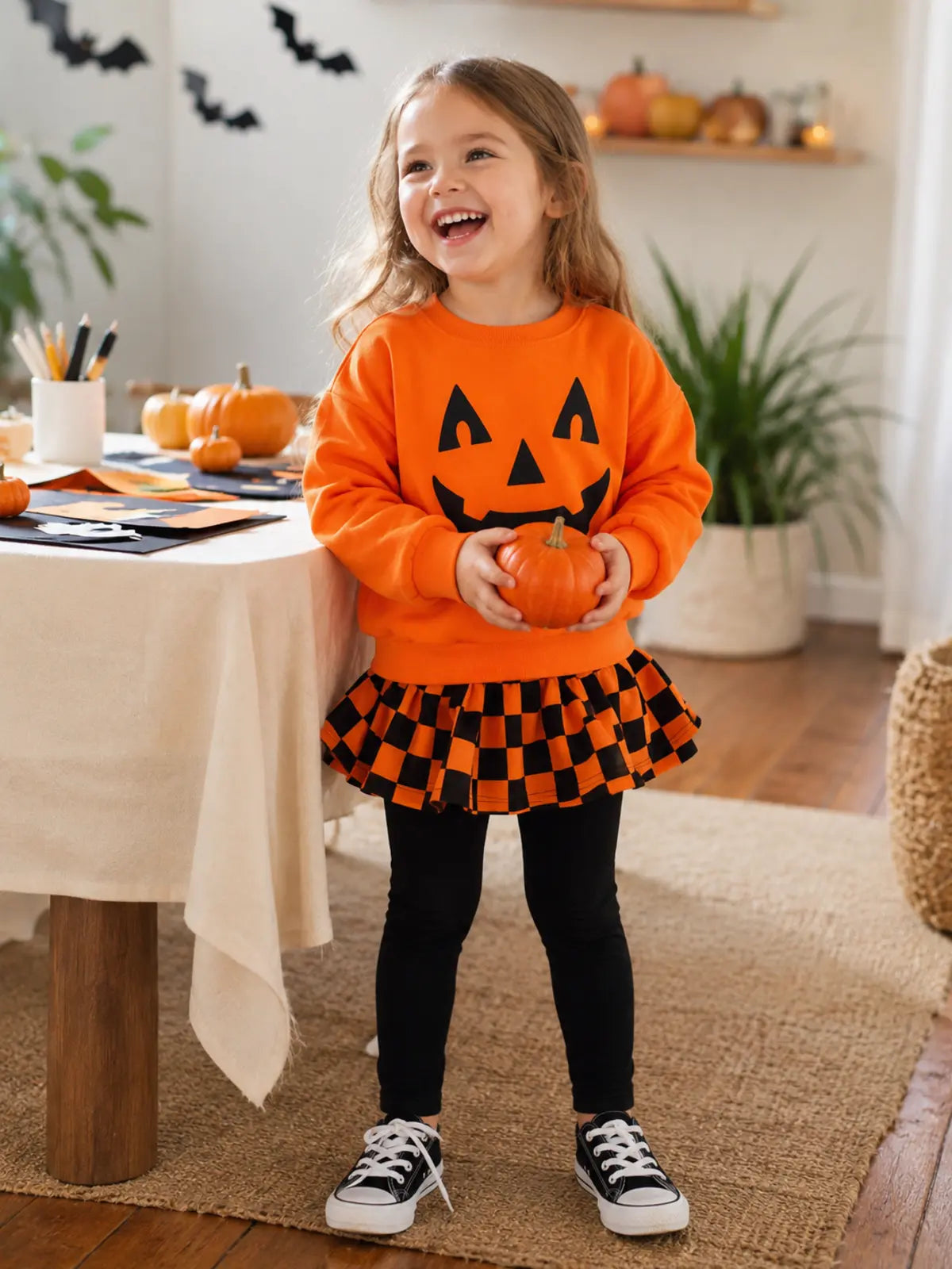 Kids’ Jack-O’-Lantern Halloween Costume Set