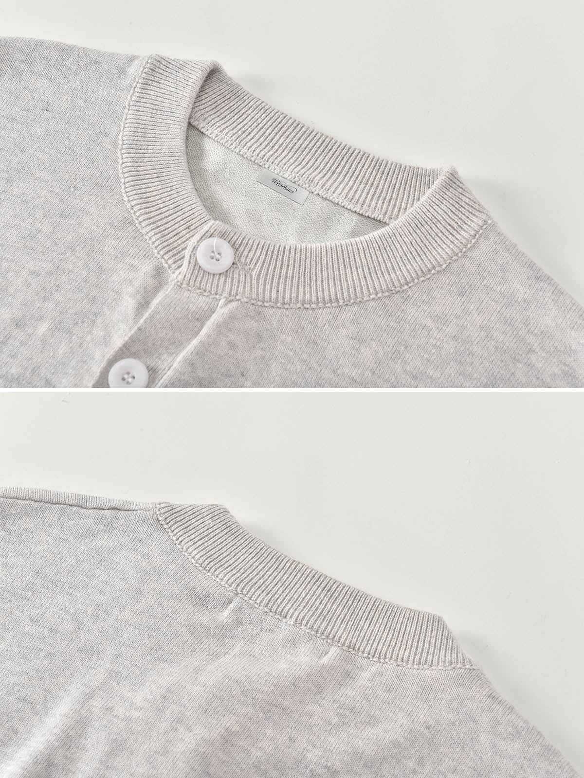 Kins Class Embroidered Henley Knit Short Sleeve T-Shirt For Adults