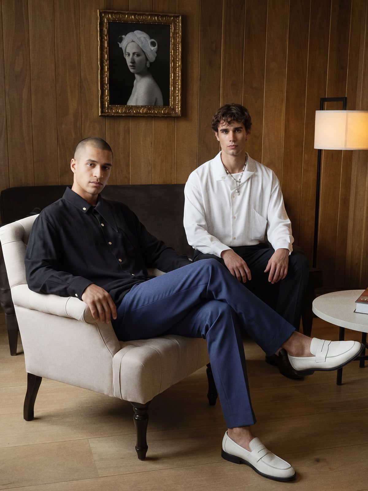 Asymmetric Collar Structured Shirt for Adults｜KINS CLASS