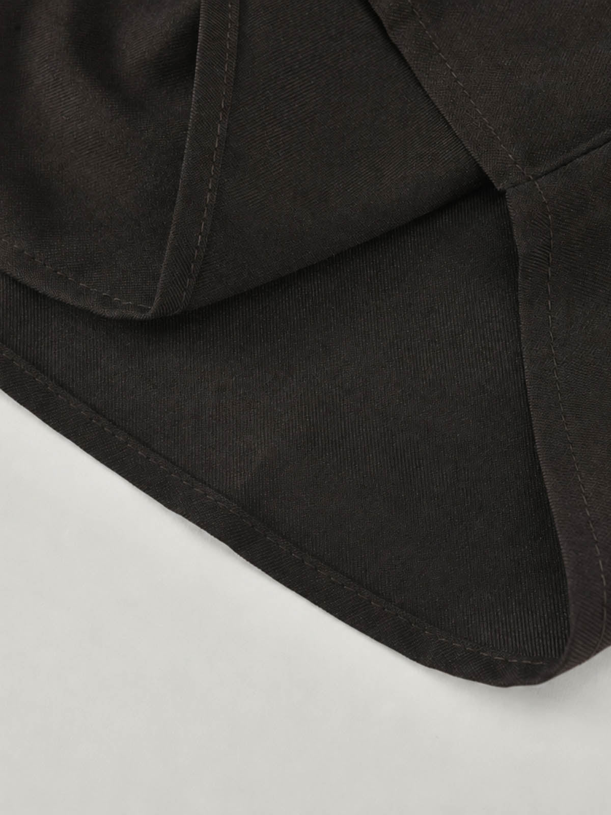 Convertible Collar Asymmetric Short Sleeve Shirt｜KINS CLASS