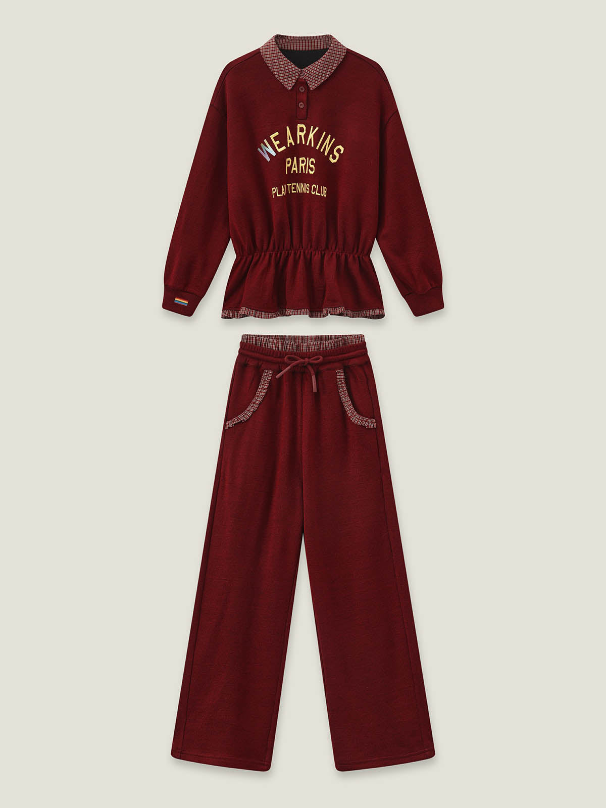 kids-burgundy-sweatshirt-set
