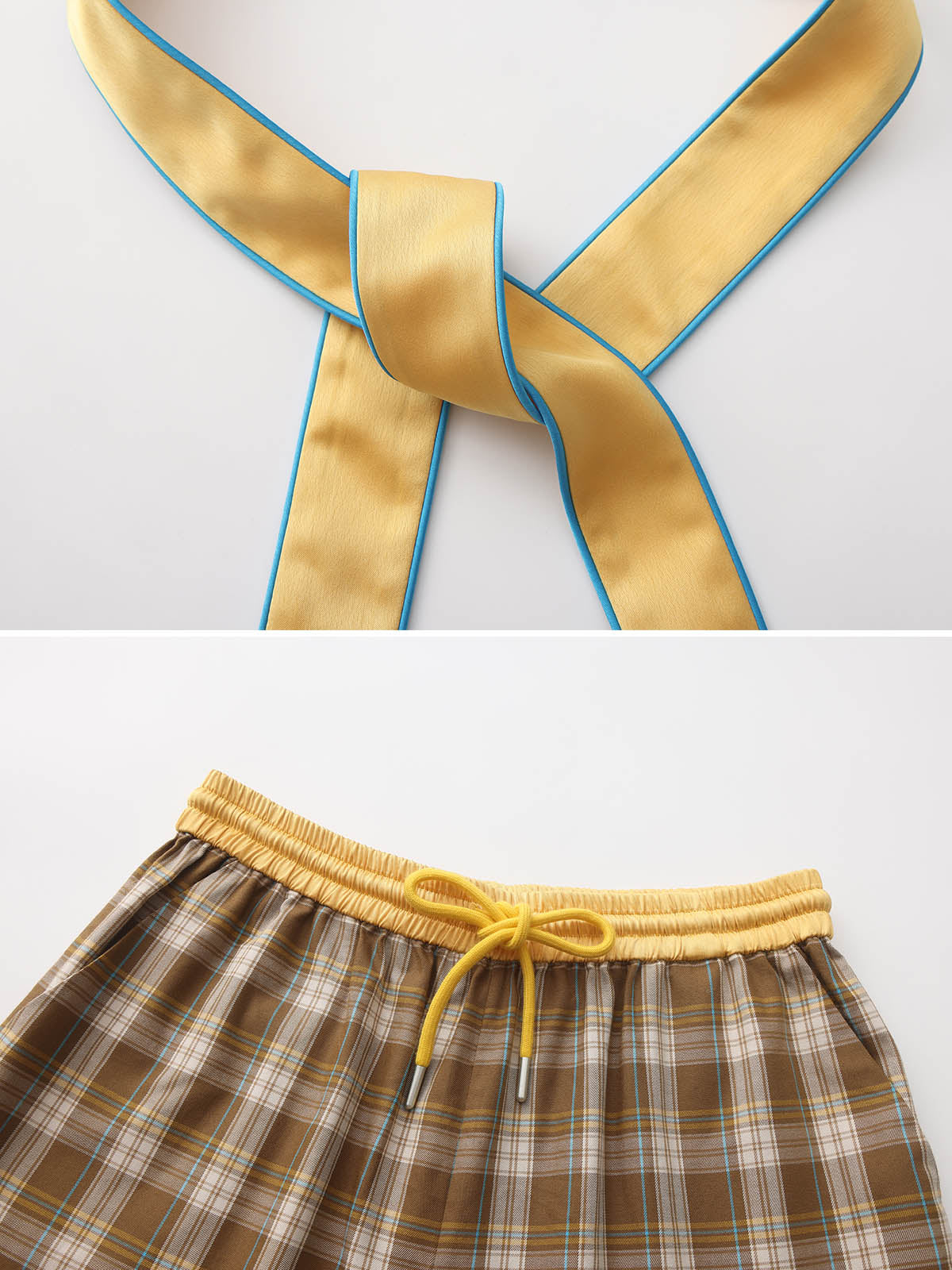 adults-brown-plaid-pajamas-set
