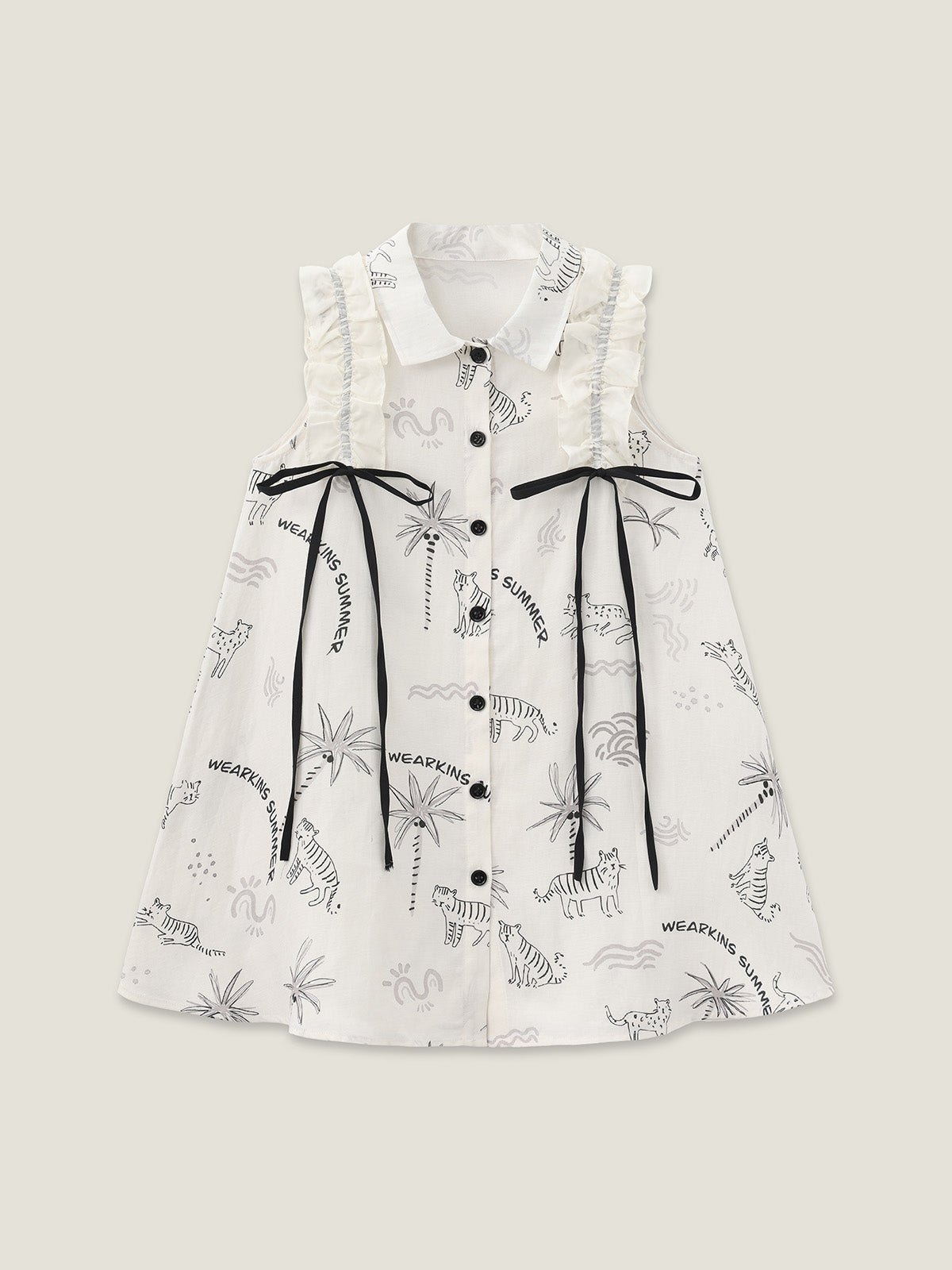 kids-white-bowtie-beach-set