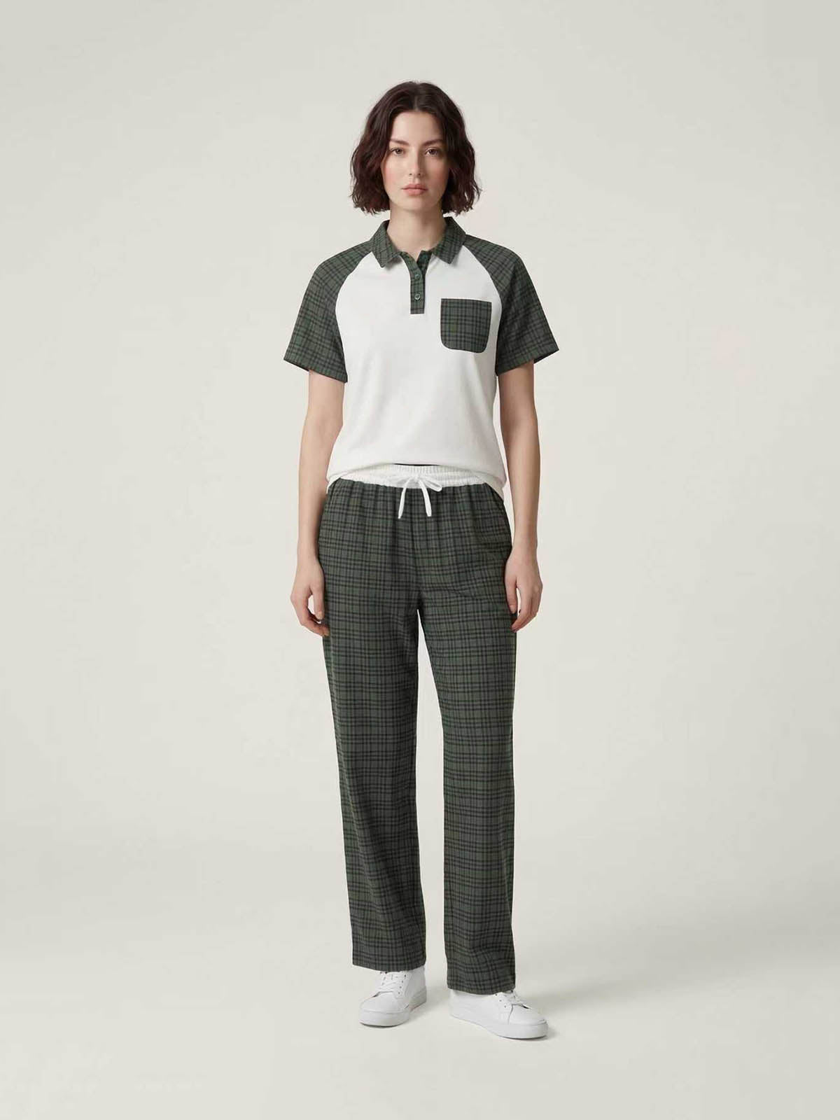 plaid-patchwork-suit-for-adults