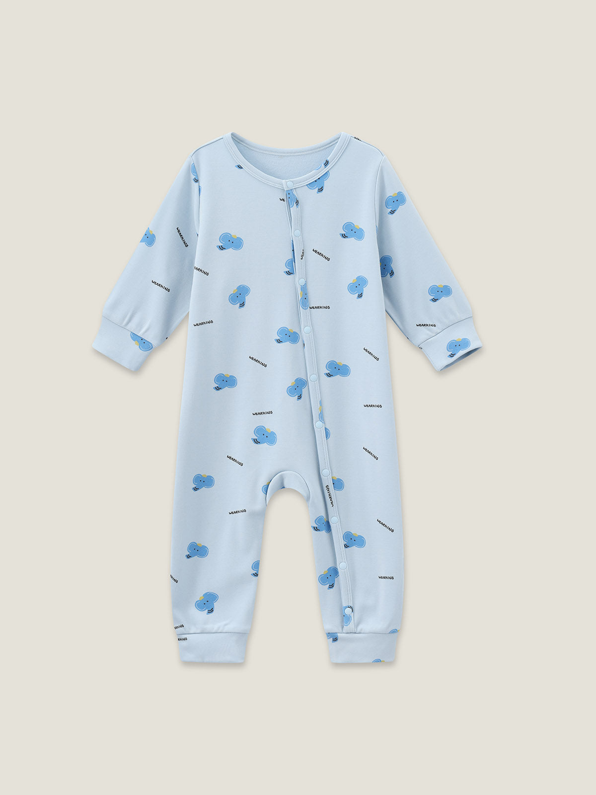 baby-elephant-print-onesie
