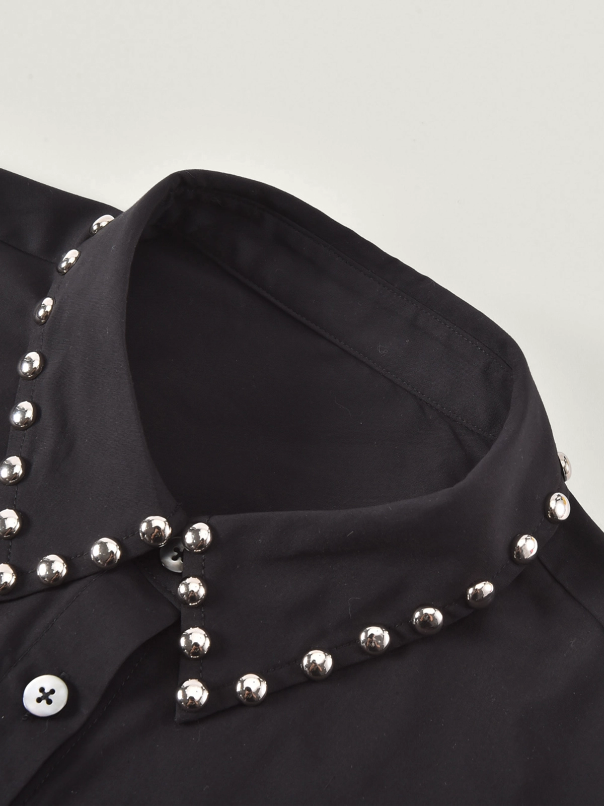 Adult Studded Collar Shirt, Pleated Maxi Skirt and Jacket Set | KINS CLASS