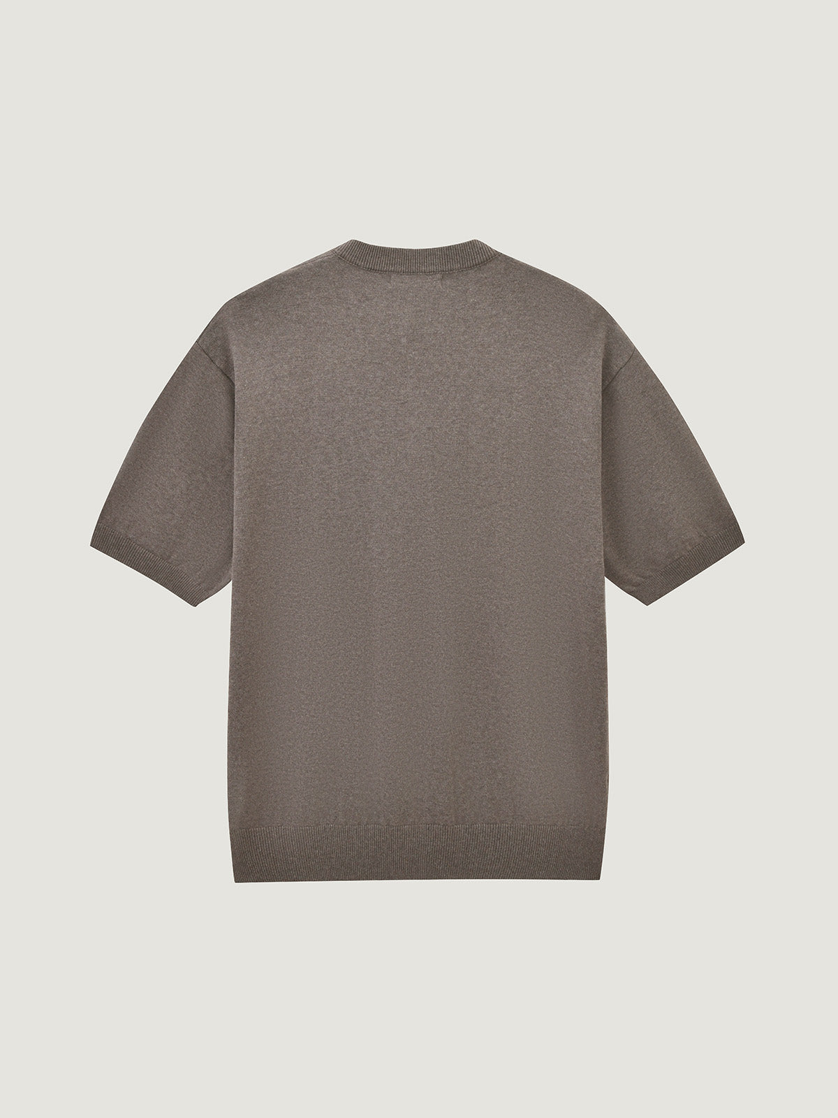 Kins Class Embroidered Henley Knit Short Sleeve T-Shirt For Adults