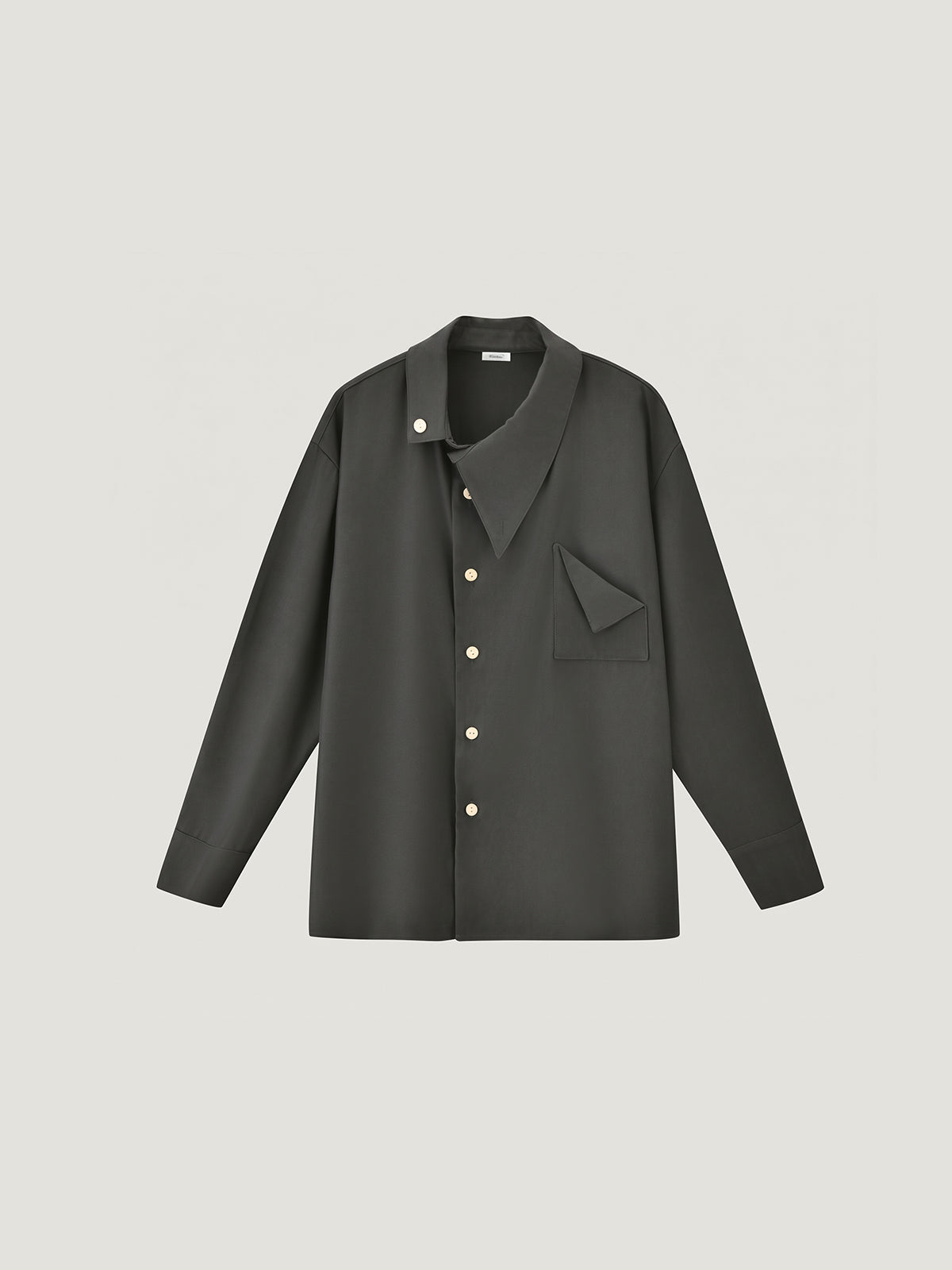 Asymmetric Collar Structured Shirt for Adults｜KINS CLASS