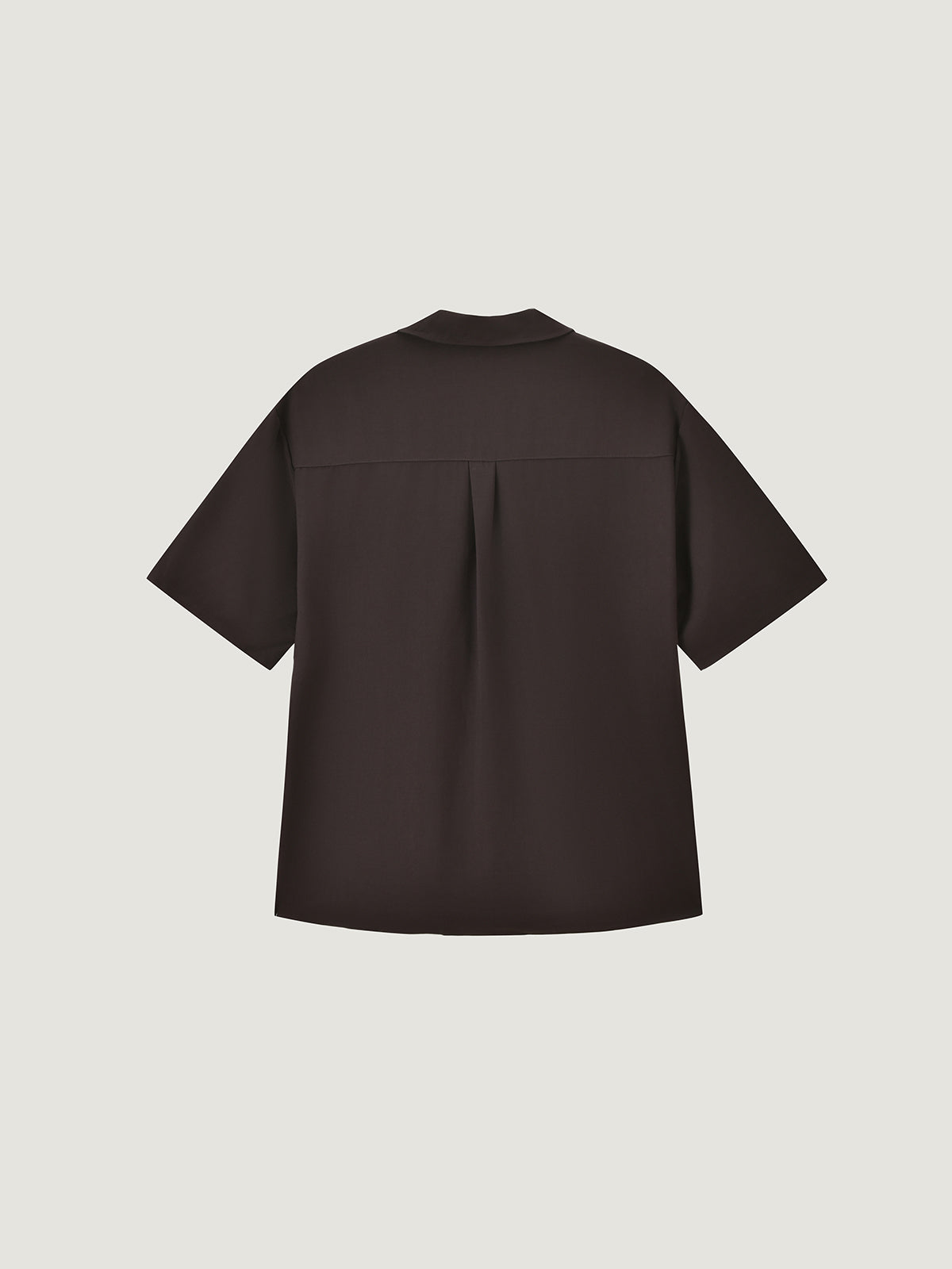 Convertible Collar Asymmetric Short Sleeve Shirt｜KINS CLASS