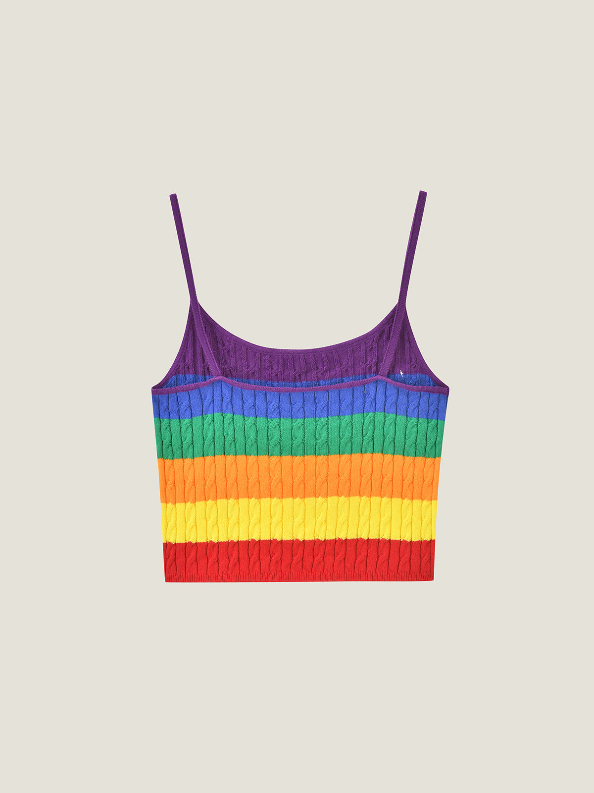Pride Month Parade Rainbow Crochet Tank Top for Adults
