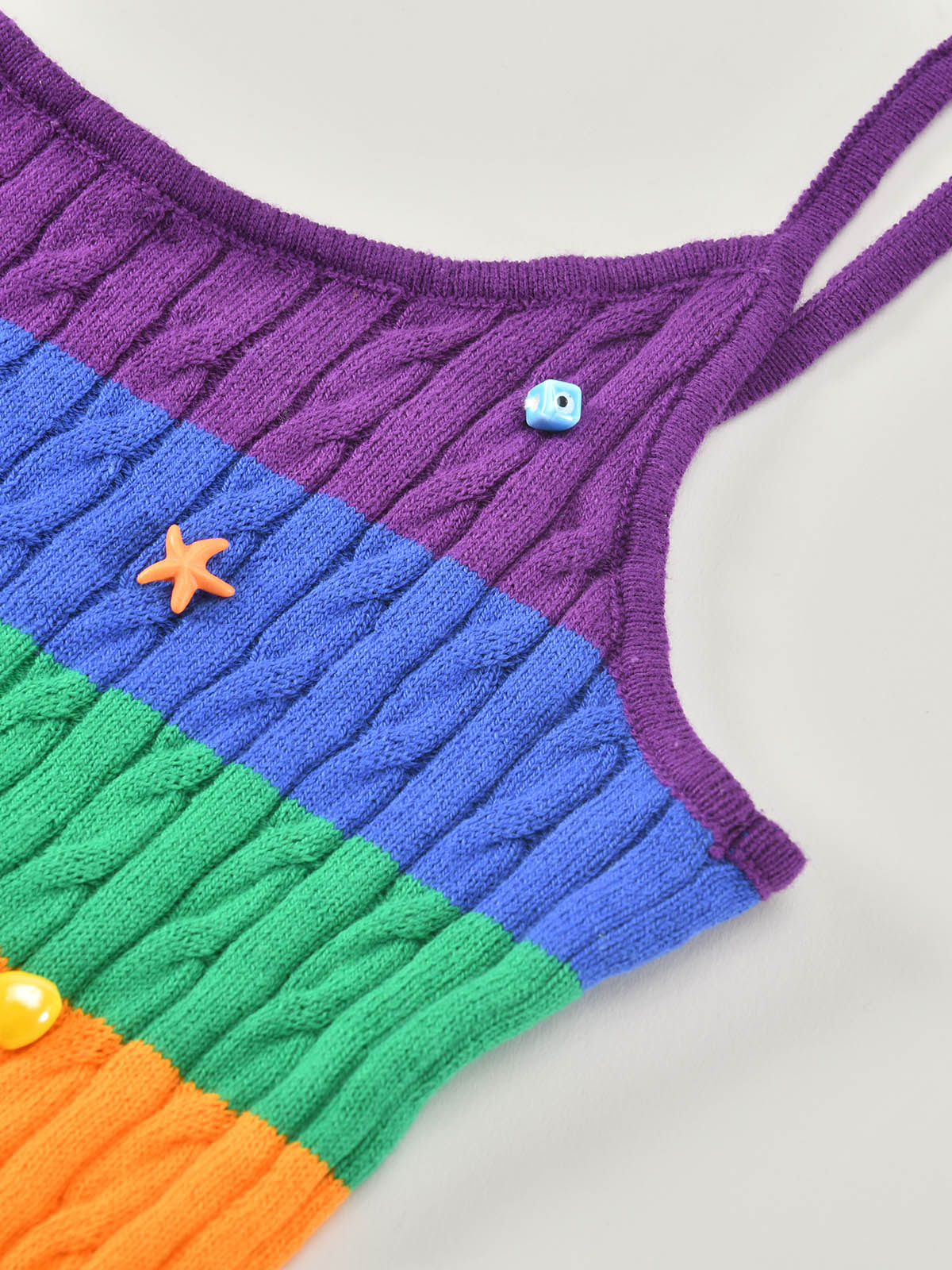 Pride Month Parade Rainbow Crochet Tank Top for Adults
