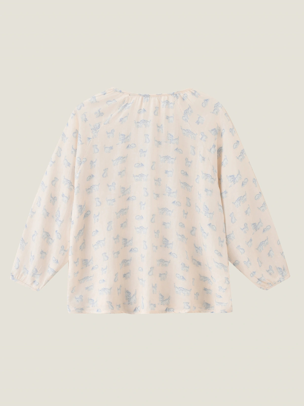 Blue Cat Print Pajamas Set For Adult | COZY NEST