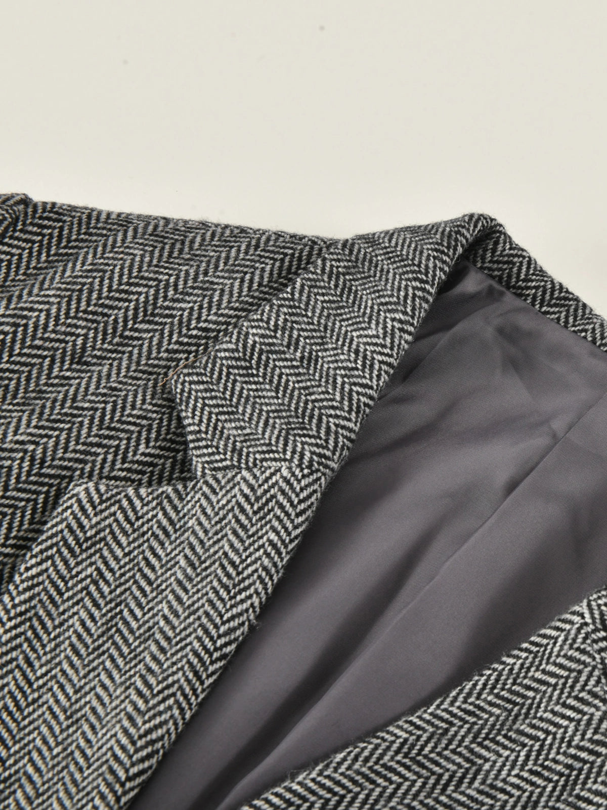 Herringbone Blazer Shirt Pants Set | KINS CLASS