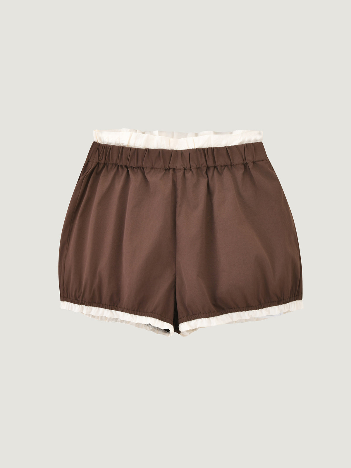 Kins Class Preppy Layered Ruffle Bloomers Shorts For Adults