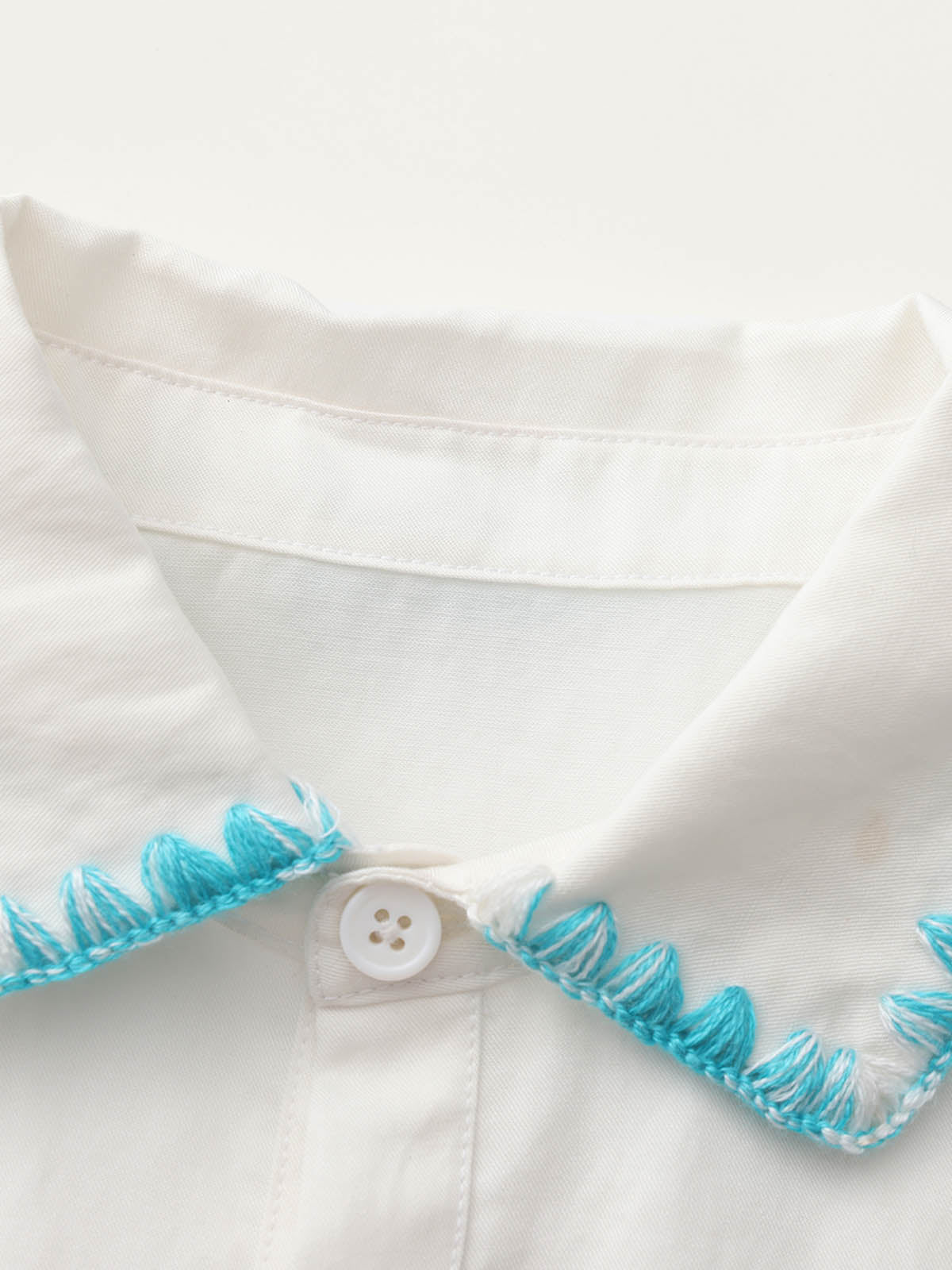 Sunny Escape Expressive Picot Edge Shirt & Shorts Set For Kids