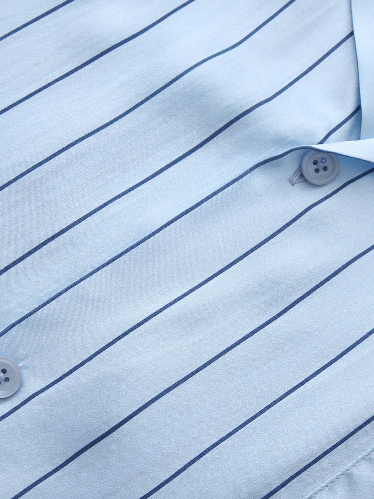 Cozy Nest Silk Striped Pajamas Set For Adults