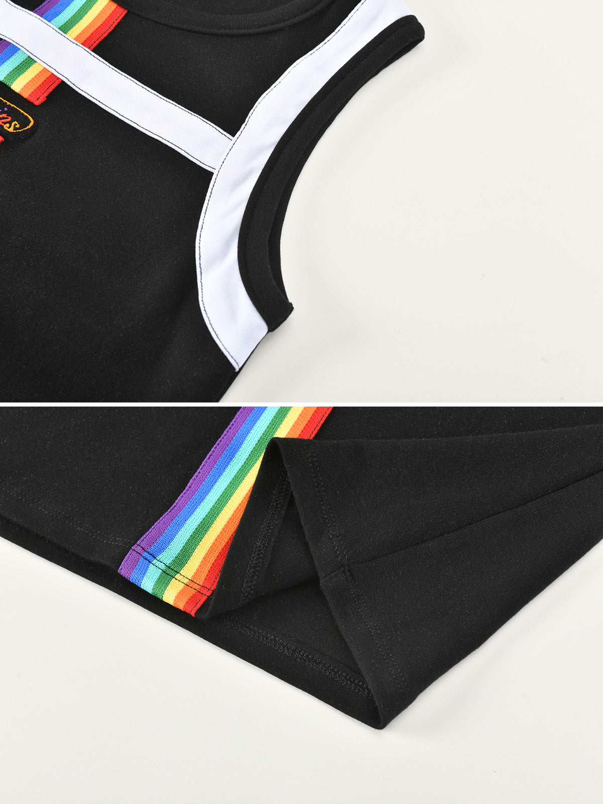 Pride Month Parade Rainbow Stripe Tank Top for Kids