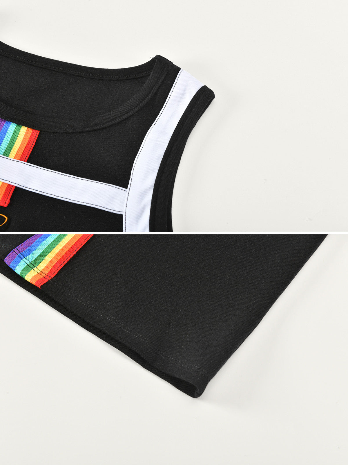 Pride Month Parade Rainbow Stripe Tank Top for Kids