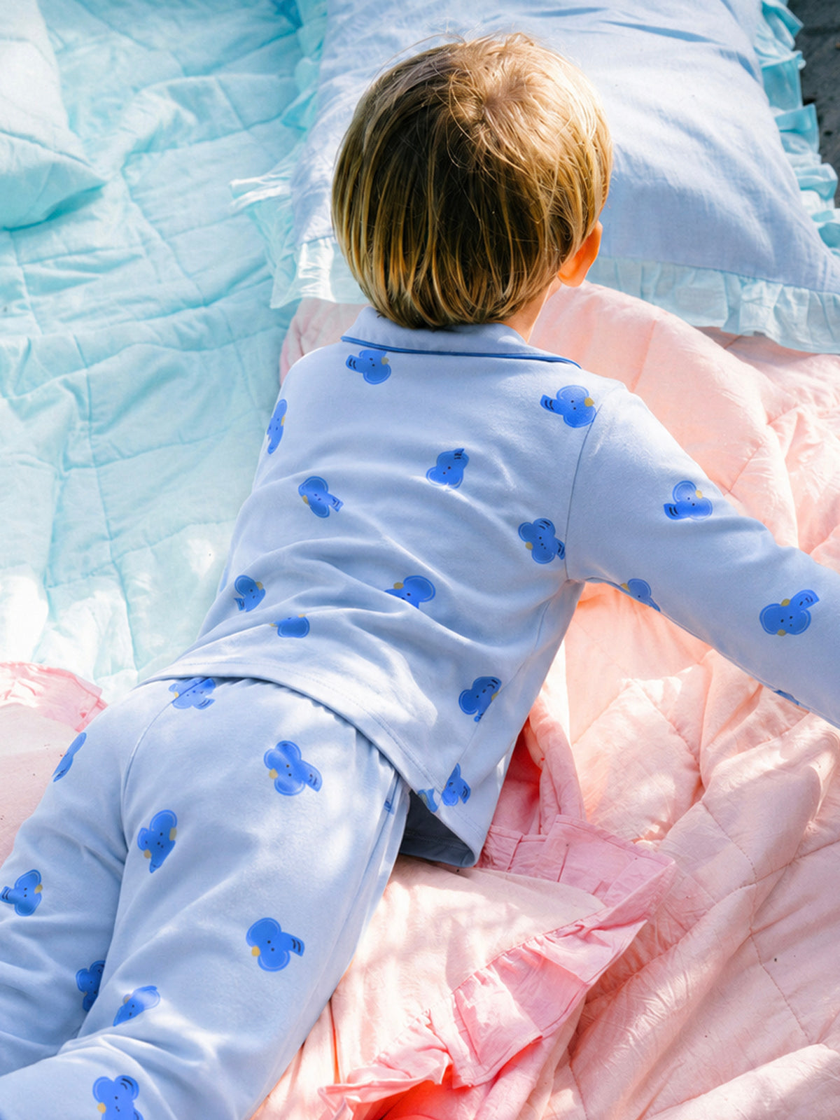 Elephant Printed Pajamas Set For Kids | COZY NEST