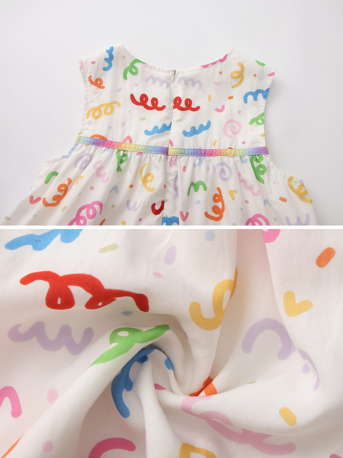kids-white-printed-beach-dress