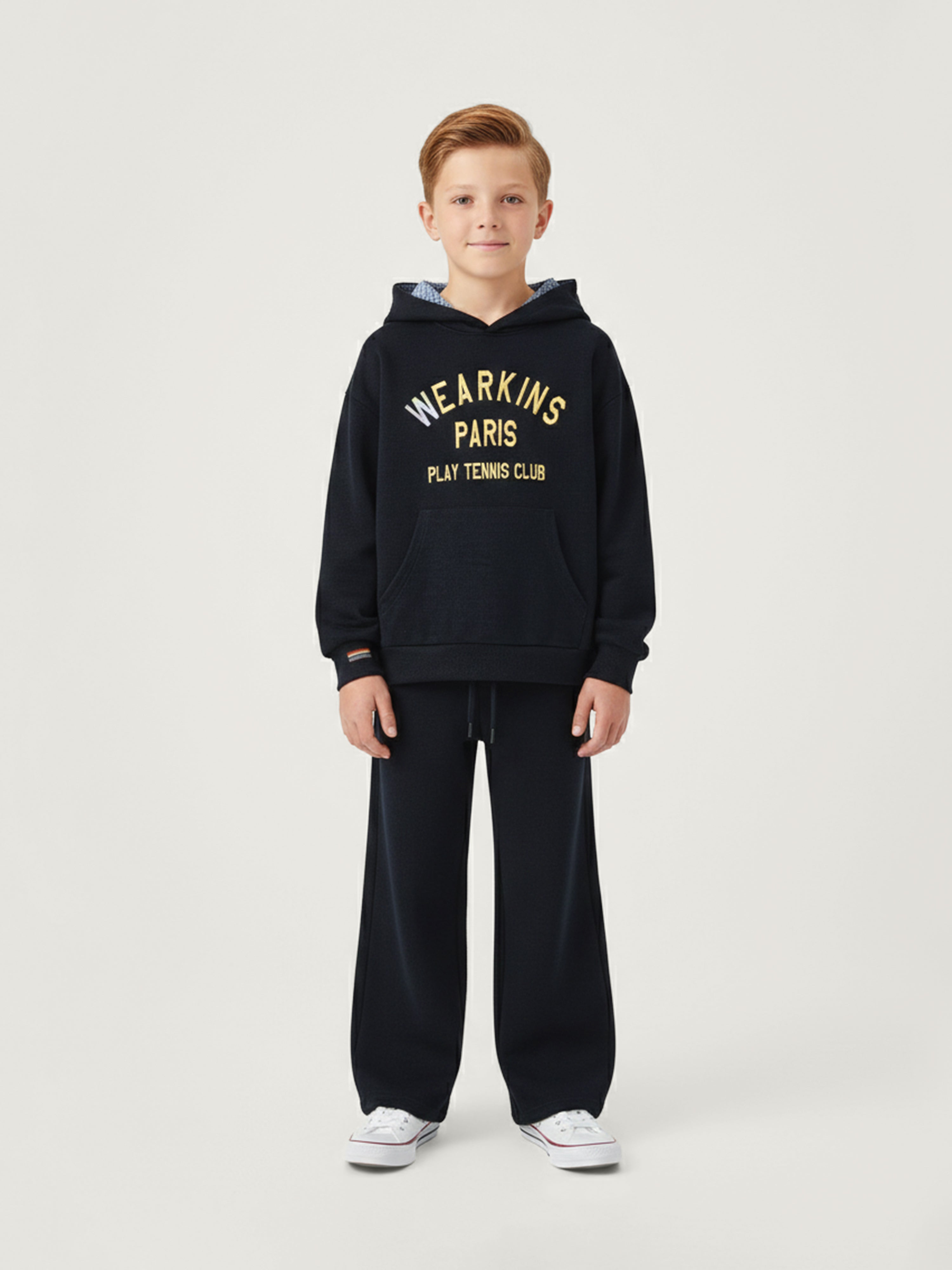 Kid's Blue Hooded Sweatshirt Set