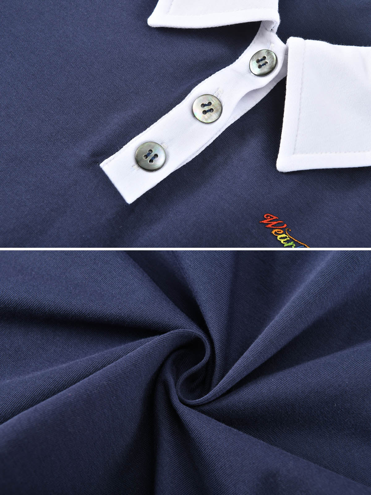 Kins Class Princess Collar Crop Polo Tee for Adults