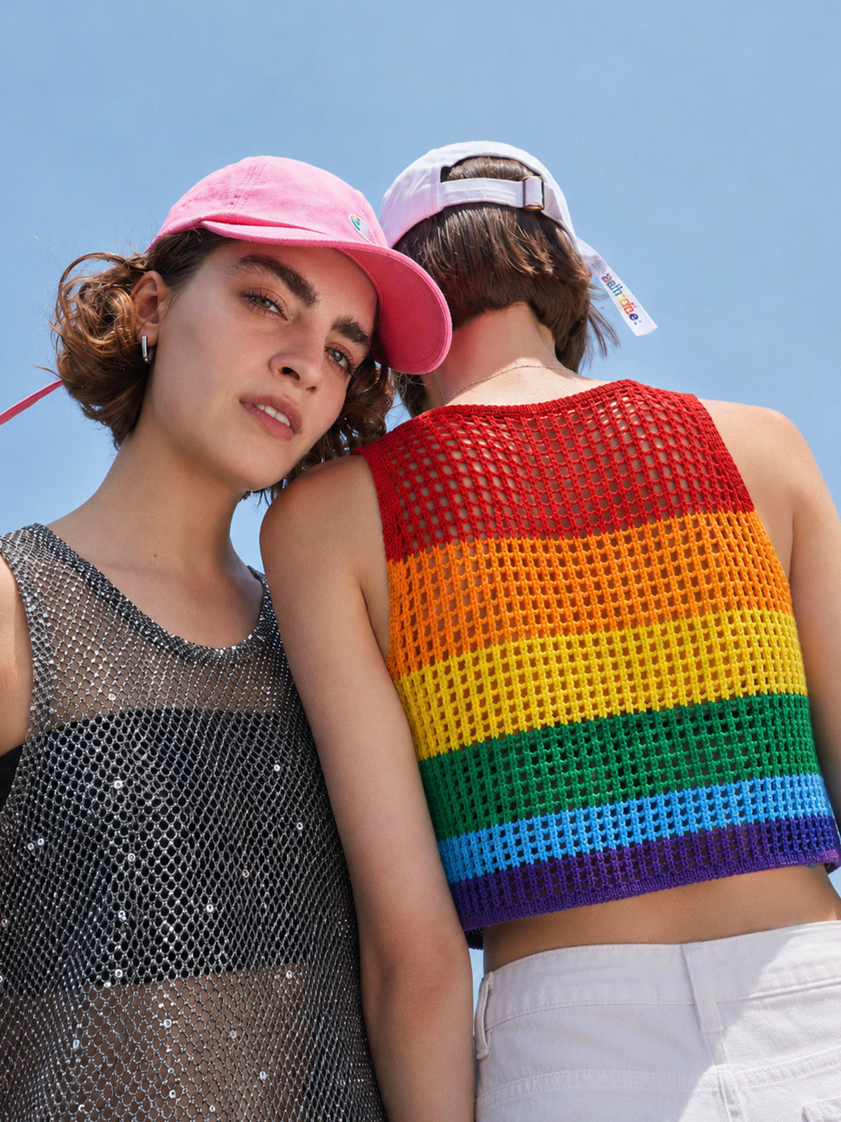 Pride Rainbow Crochet Tank Top – LGBTQ+ Sleeveless Crop Top For Pride
