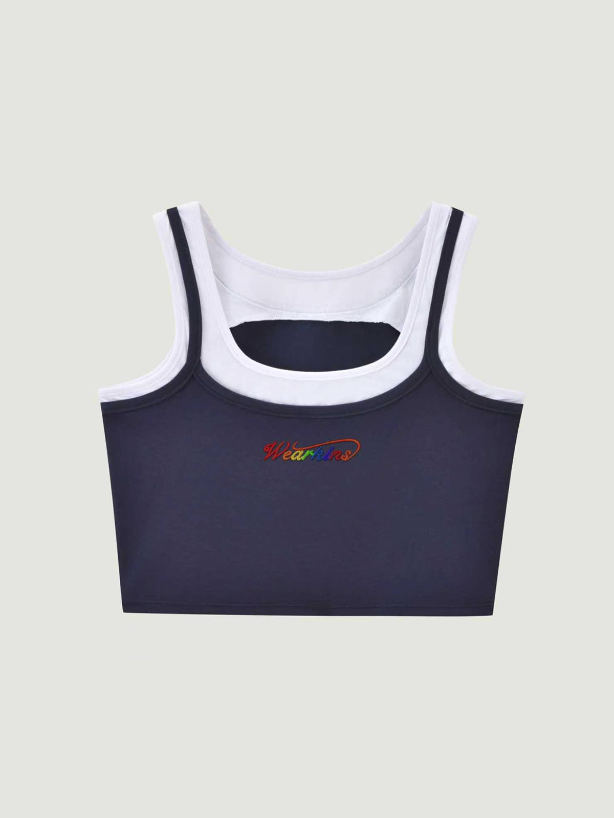 Pride Month Parade Kins Class Rainbow Embroidered Tank Top for Adults