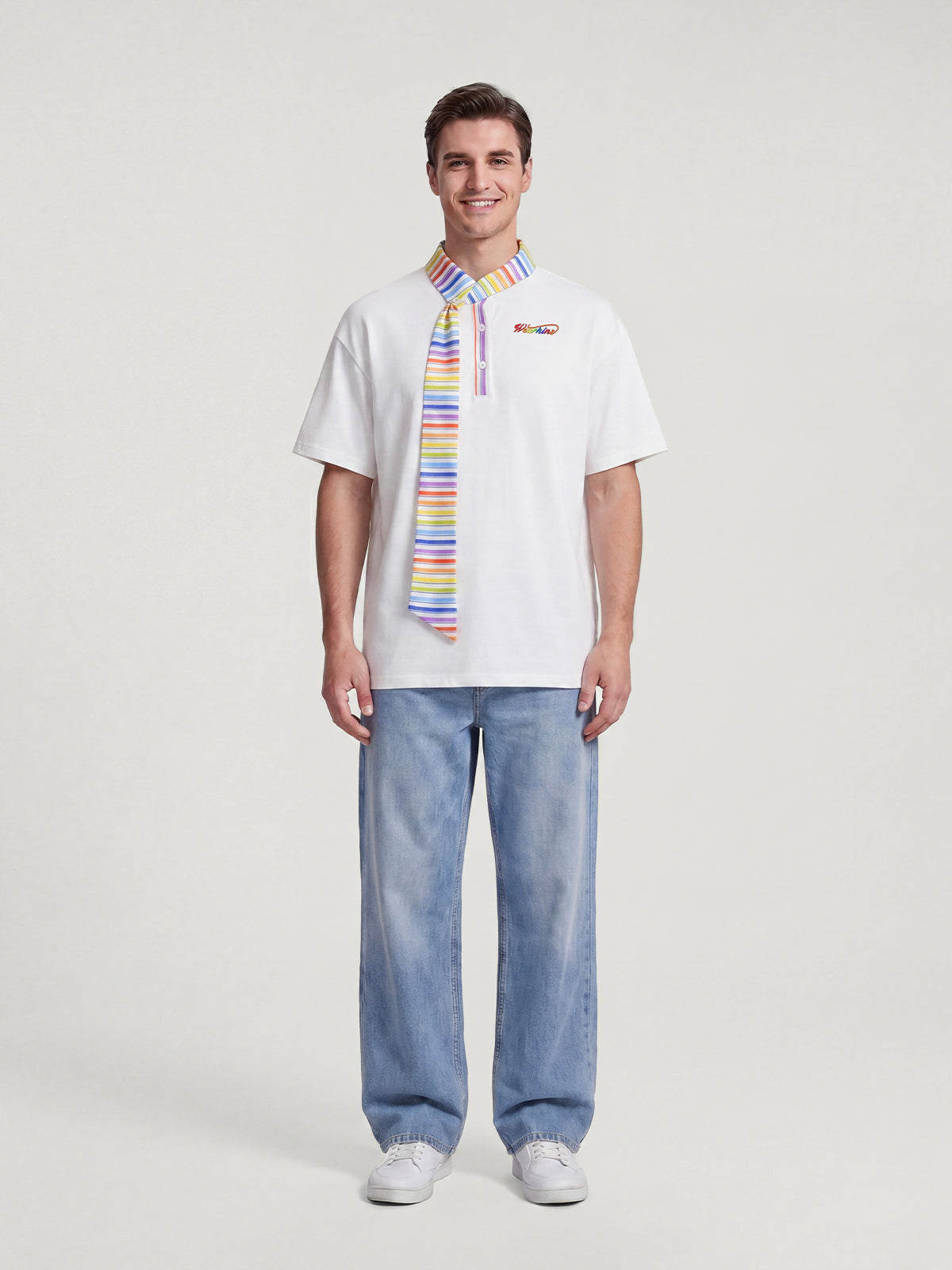 Pride Month Parade Picknick Statement Halstuchkragen T-Shirt für Erwachsene