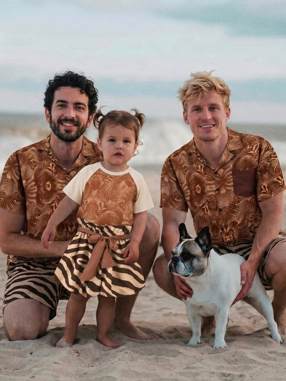 Sunny Escape Roam Zebra Striped Family Matching Shirt Or Tee & Shorts Set
