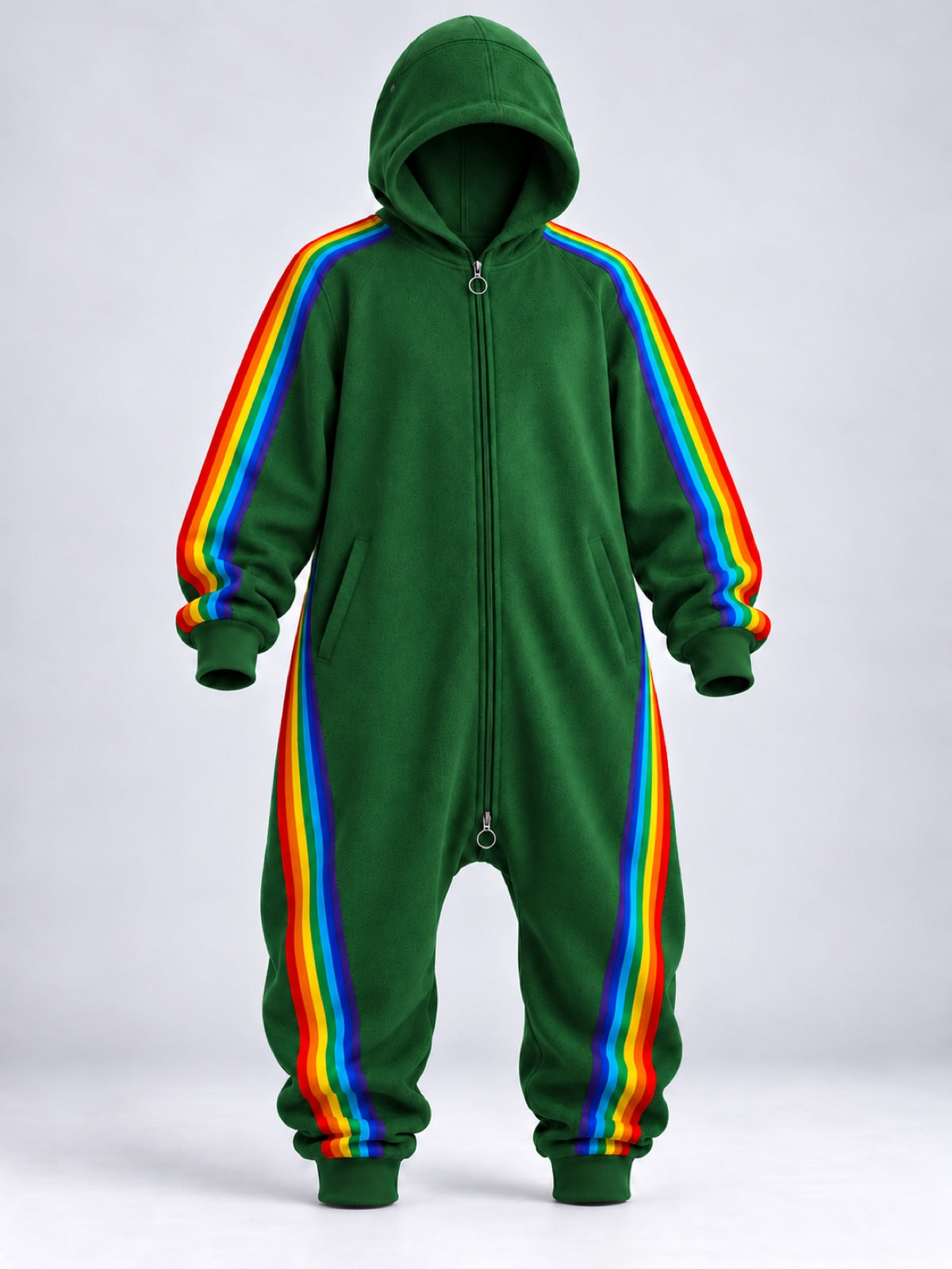 Green Rainbow Stripe Matching Family Onesies