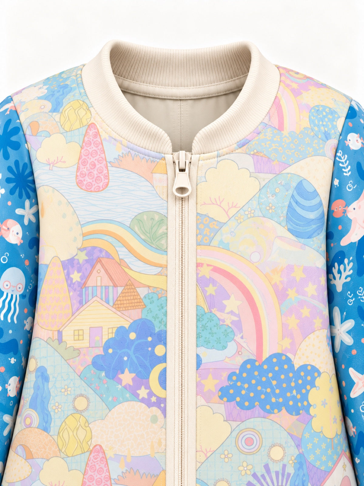 Ocean Floral Print Matching Family Onesies