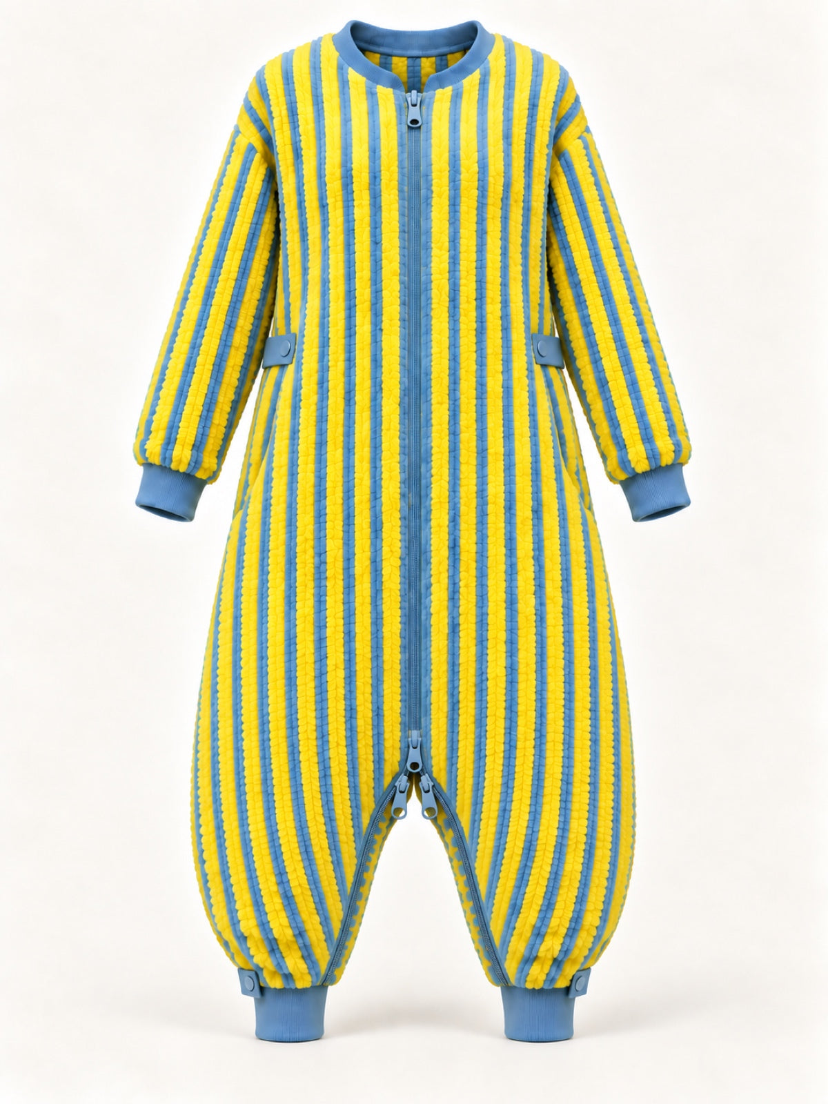 Yellow Blue Striped Sleep Bag for Adult, Baby and Kids